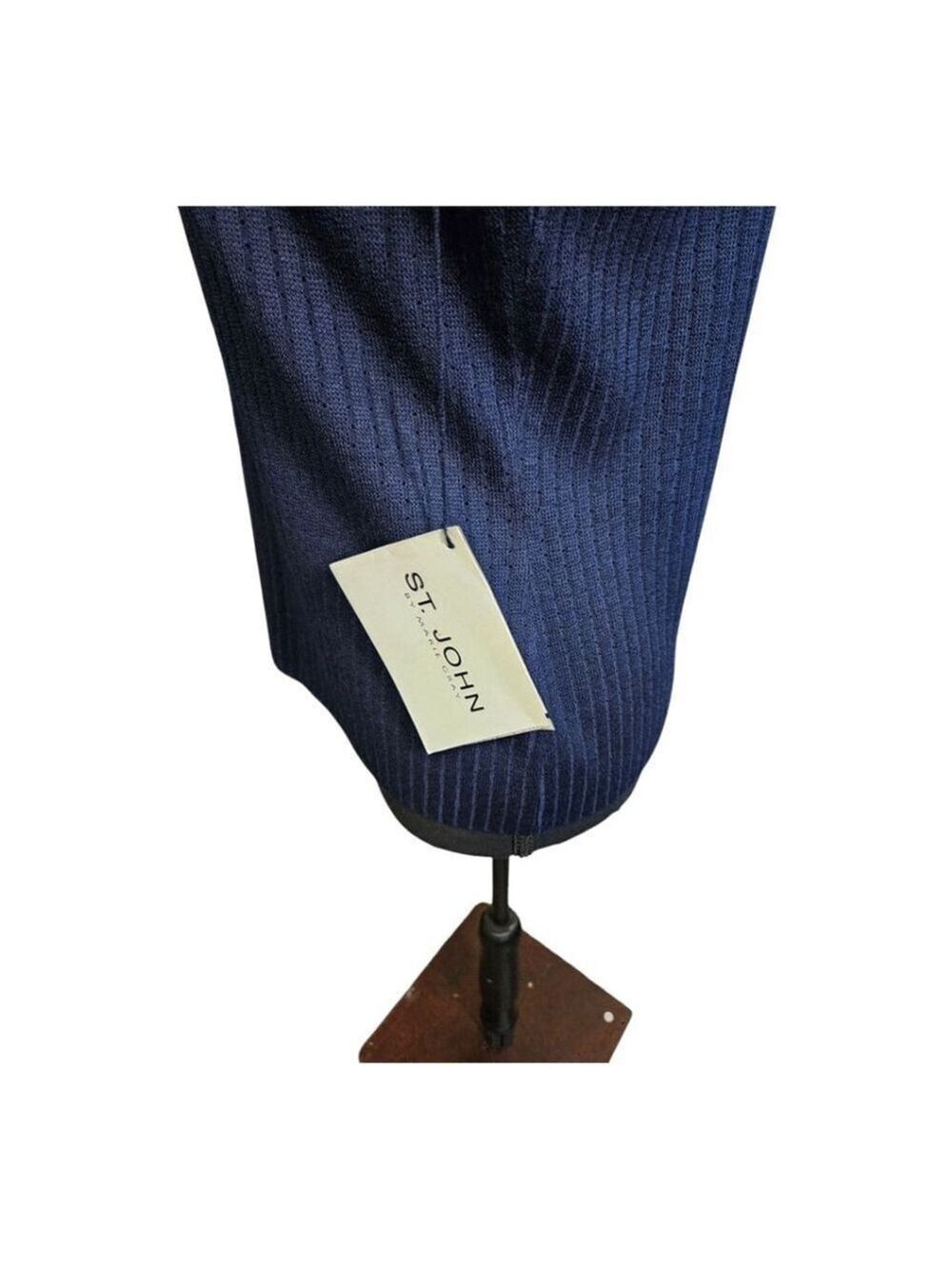 St. John Knit Top, Size S, Navy - Picture 7 of 14